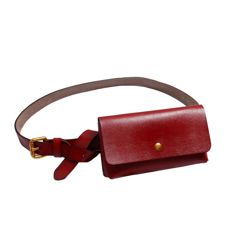 Bolso Cinturón de Cuero Genuino – Elegancia Funcional para tu Día a Día