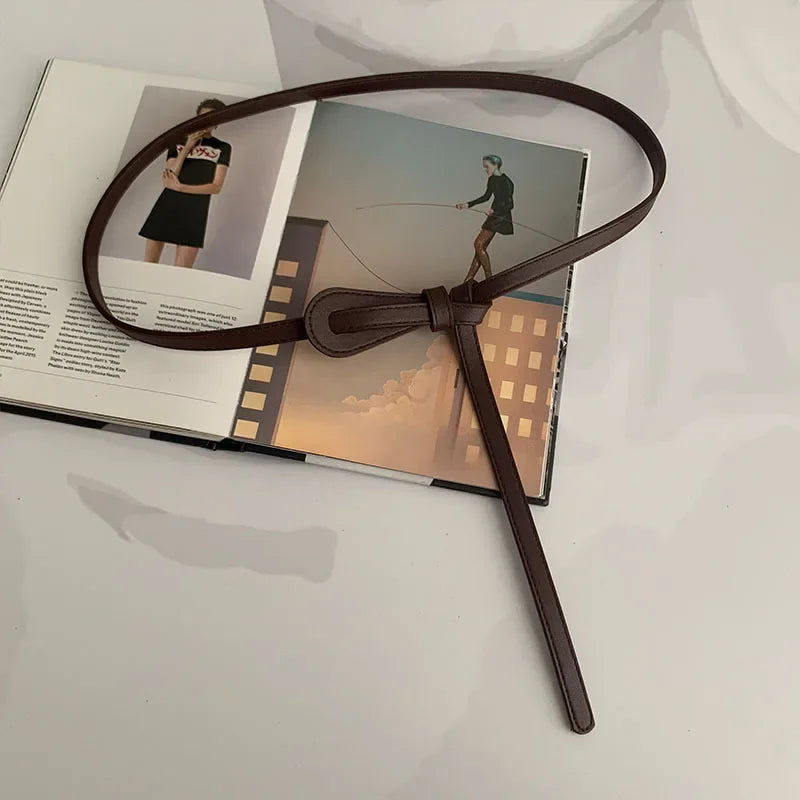 Cinturón Femenino Salvaje con Lazo Anudad