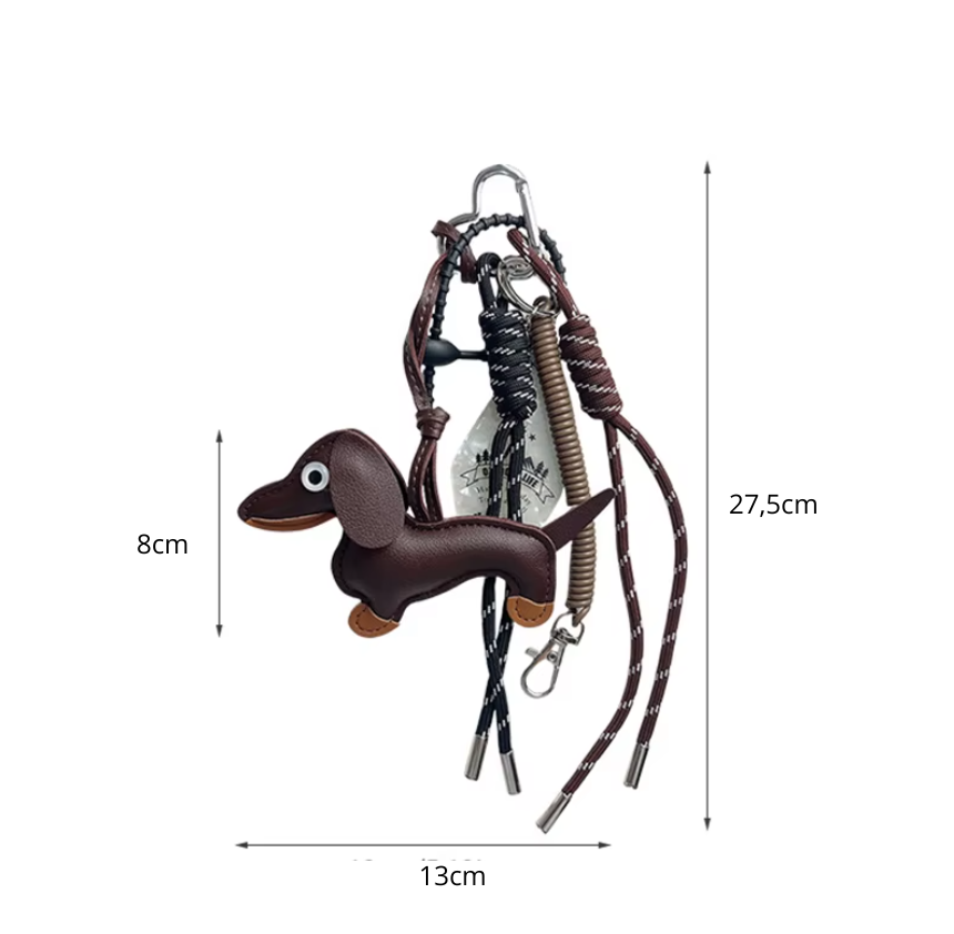 Llavero y Colgante para bolso de Perro Salsicha