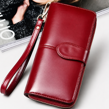 Cartera Efecto Encerado Vintage