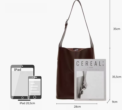 Bolso en Cuero Genuino con Diseño Elegante y Funcional