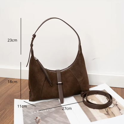 Bolsos de Hombro de Ante Natural