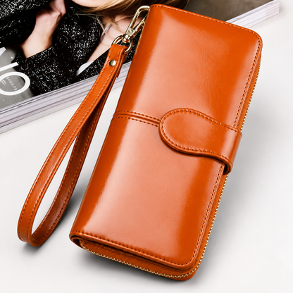 Cartera Efecto Encerado Vintage