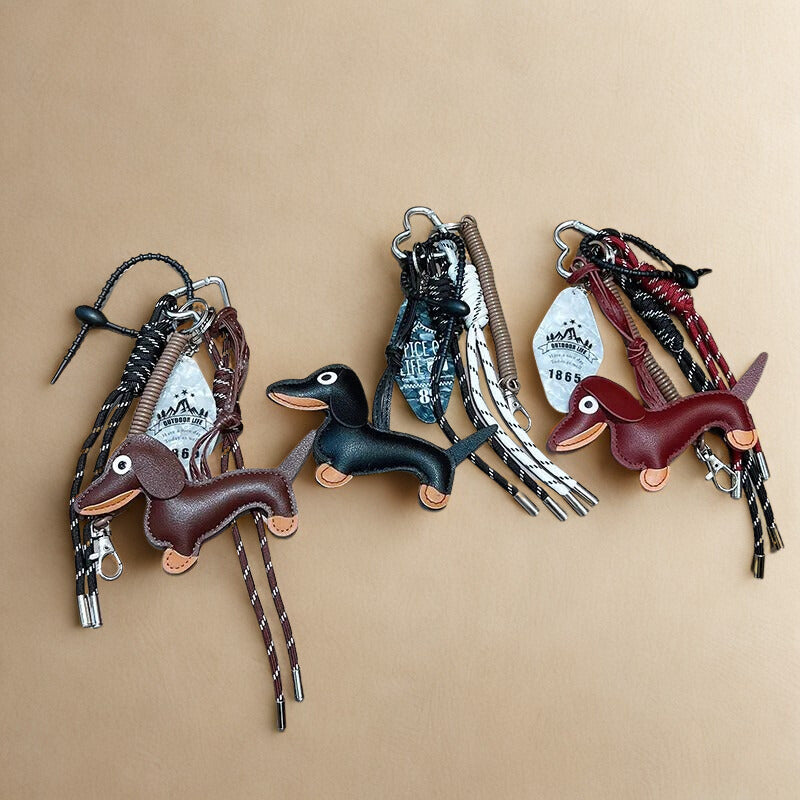 Llavero y Colgante para bolso  de Perro Salsicha