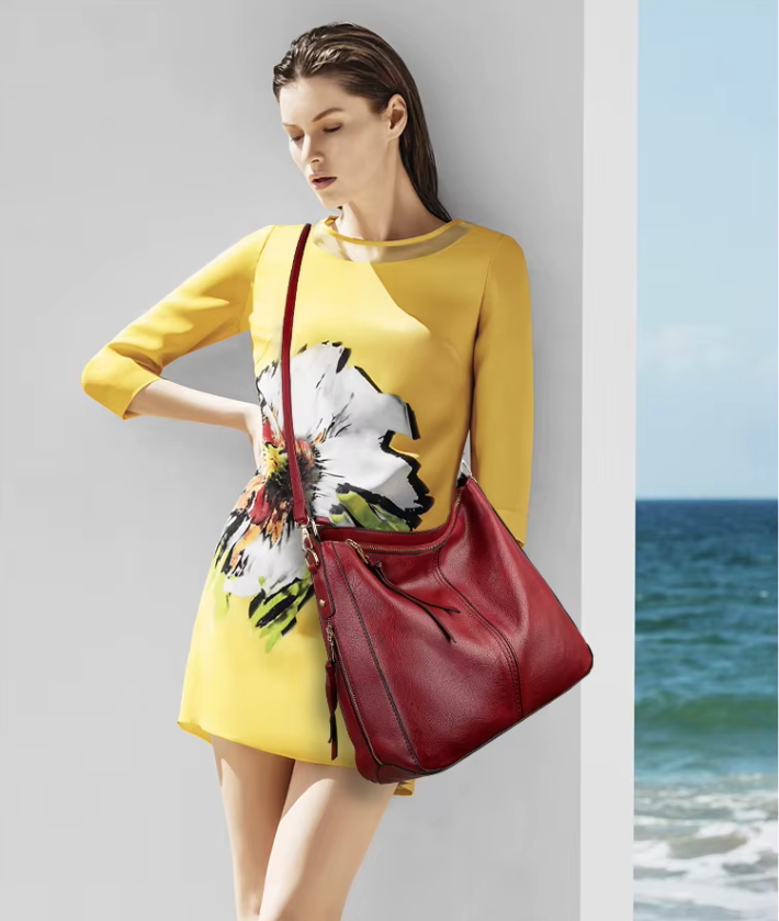 Bolso Hobo de Cuero Vegano