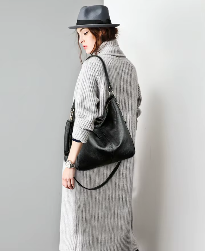 Bolso Hobo de Cuero Vegano