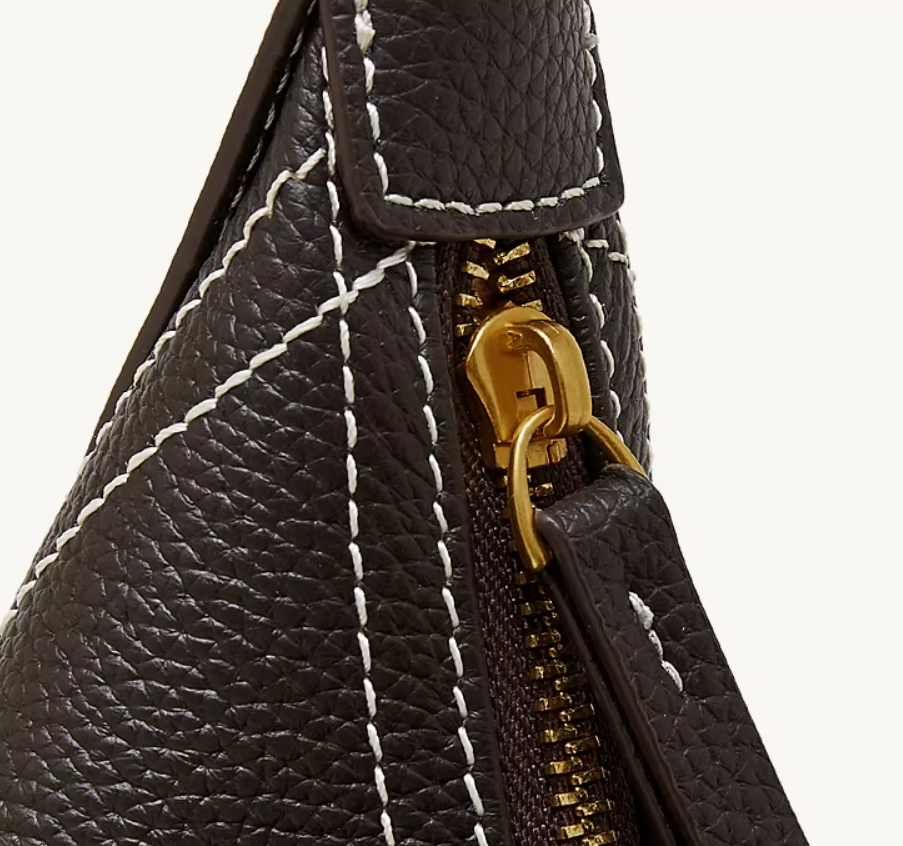 Bolso Bandolera Media Luna de Cuero Genuino