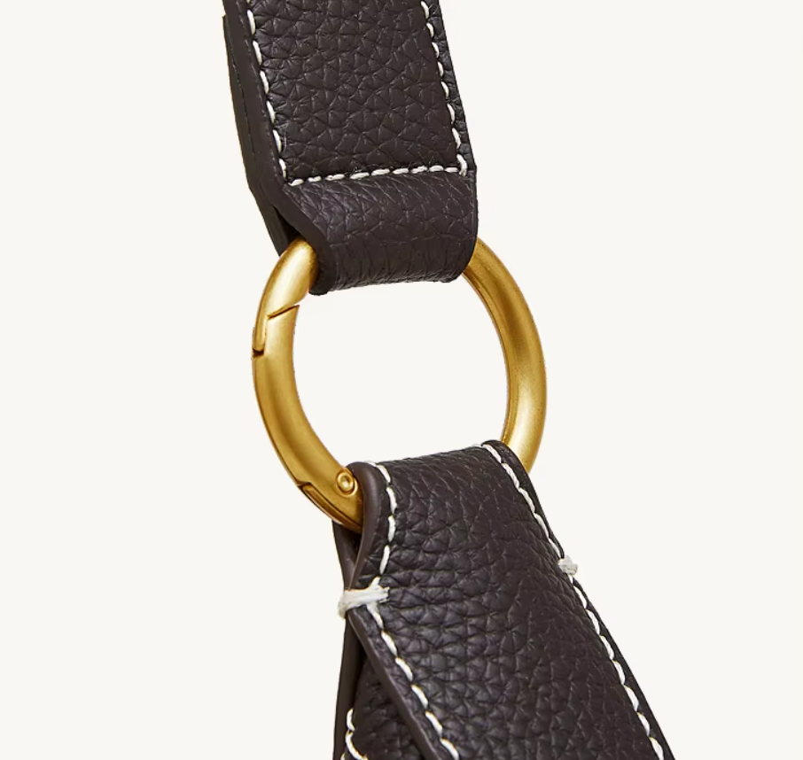 Bolso Bandolera Media Luna de Cuero Genuino