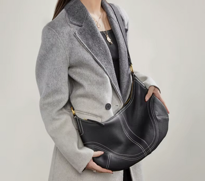 Bolso Bandolera Media Luna de Cuero