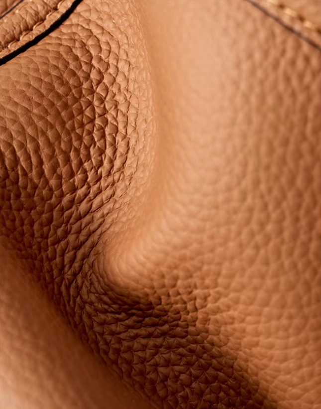 Bolso Tipo Bucket Cuero Genuino