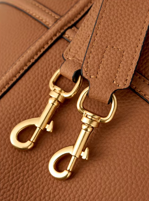 Bolso Tipo Bucket Cuero Genuino