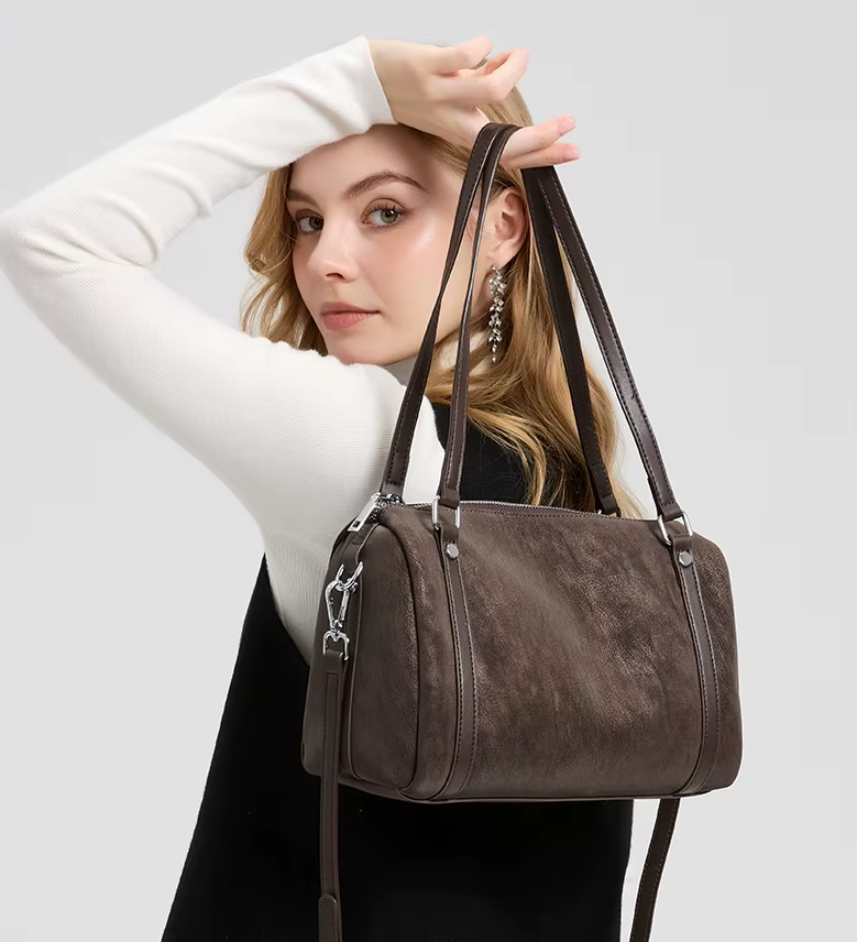 Bolso Bandolera de Ante Natural