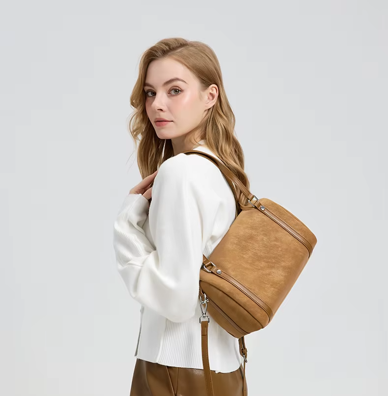 Bolso Bandolera de Ante Natural