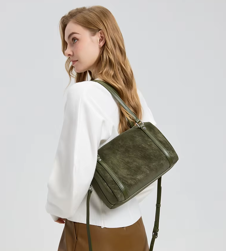 Bolso Bandolera de Ante Natural