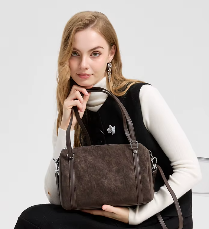 Bolso Bandolera de Ante Natural