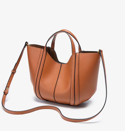 Bolso Bandolera con Decoración de Costuras