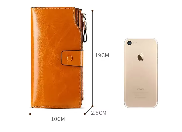 Cartera Monedero de piel Auténtica