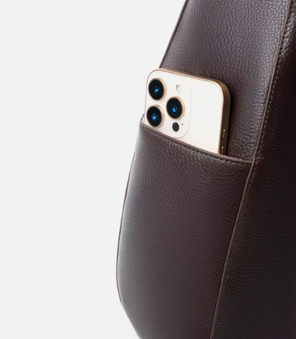 Bolso Hobo de Cuero Genuíno