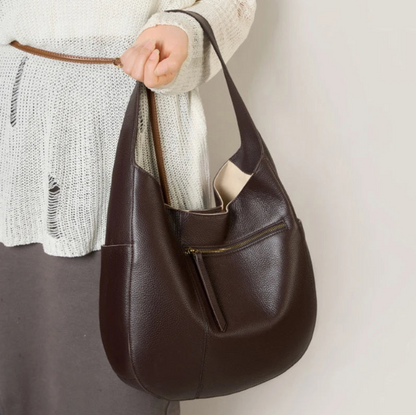 Bolso Hobo de Cuero Genuíno