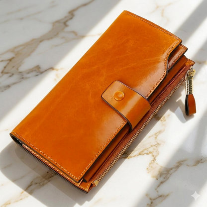 Cartera Monedero de piel Auténtica