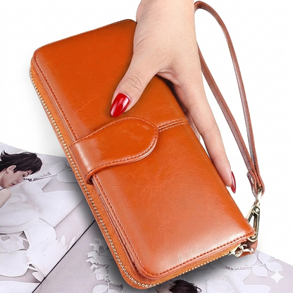 Cartera Efecto Encerado Vintage