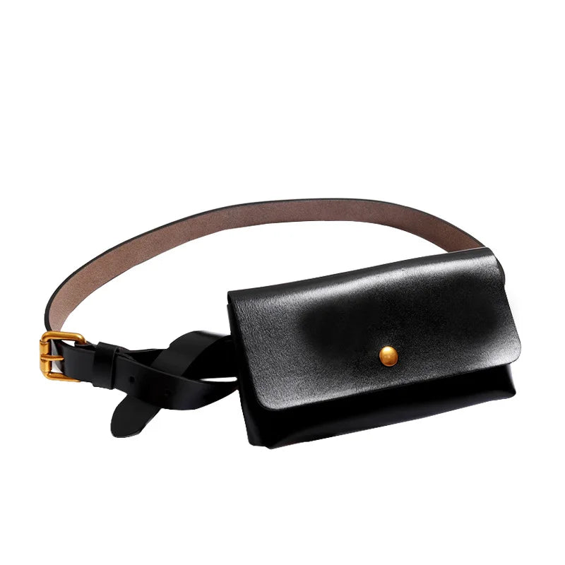Bolso Cinturón de Cuero Genuino – Elegancia Funcional para tu Día a Día