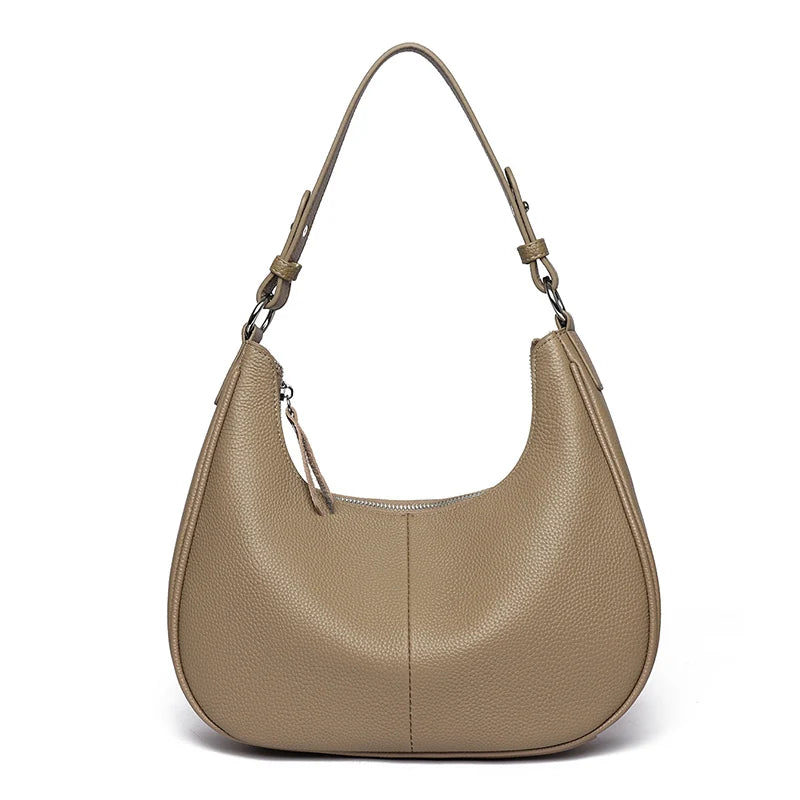 Bolso de cuero genuino diseño classico y atemporal