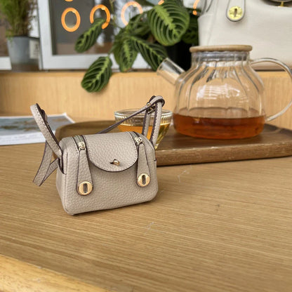 Mini Bolso de Cuero Funda para Auriculares