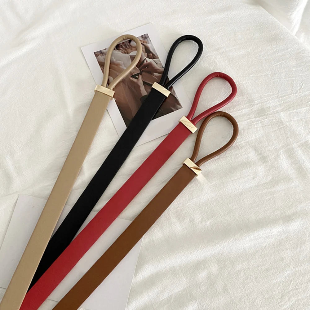 Cinturón de Mujer en PU con Diseño Elegante y Ajustable