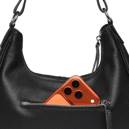 Bolso de cuero genuino diseño classico y atemporal