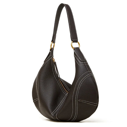 Bolso Bandolera Media Luna de Cuero