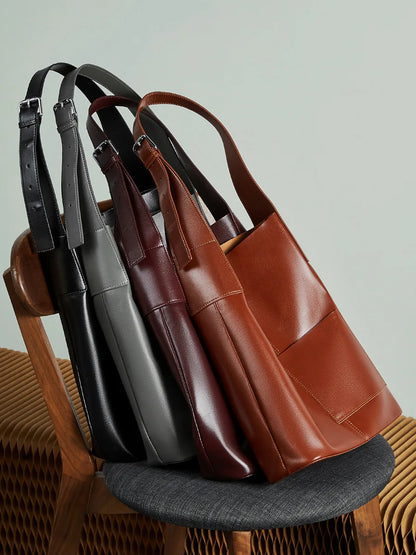Bolso en Cuero Genuino con Diseño Elegante y Funcional