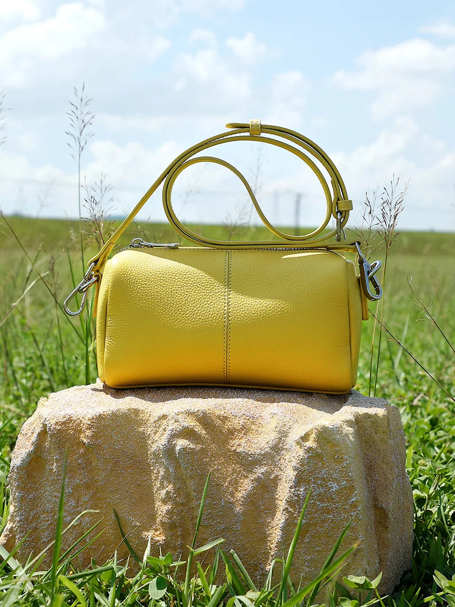 Bolso Bandolera en Cuero Genuino Minimalista