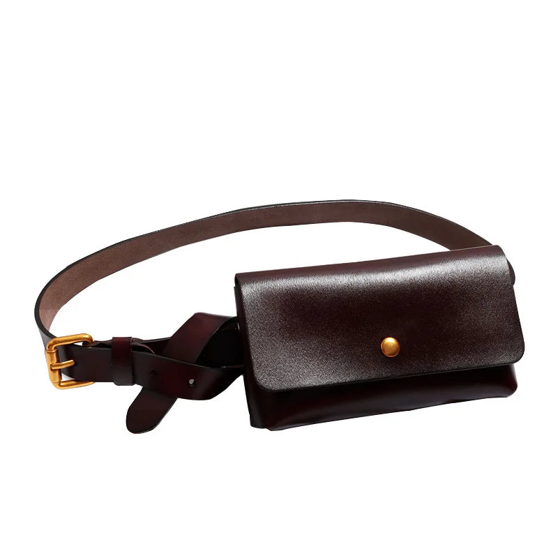 Bolso Cinturón de Cuero Genuino – Elegancia Funcional para tu Día a Día