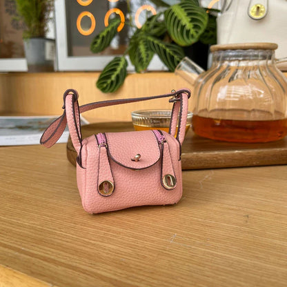 Mini Bolso de Cuero Funda para Auriculares