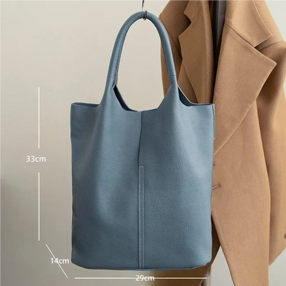 Bolsa de Cuero con Neceser Interior