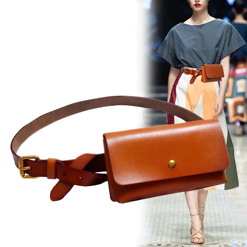 Bolso Cinturón de Cuero Genuino – Elegancia Funcional para tu Día a Día