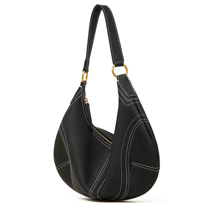Bolso Bandolera Media Luna de Cuero