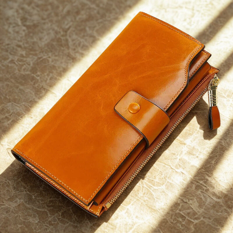 Cartera Monedero de piel Auténtica