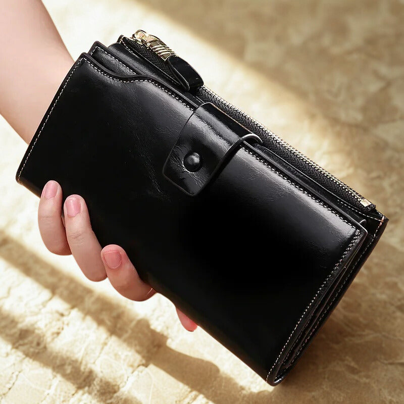 Cartera Monedero de piel Auténtica