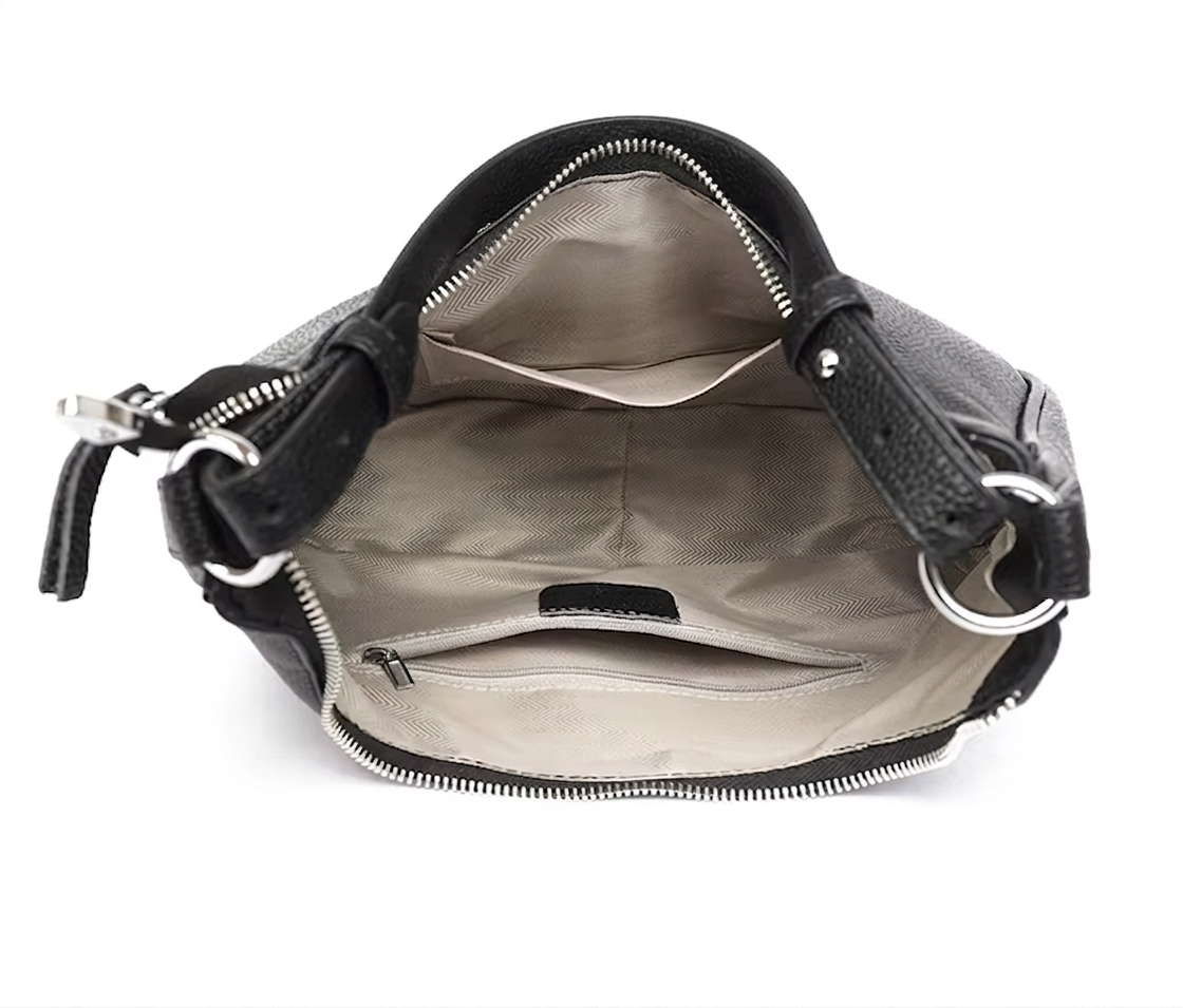 Bolso de cuero genuino diseño classico y atemporal