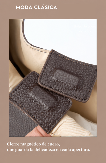 Bolso Hobo de Cuero Genuíno