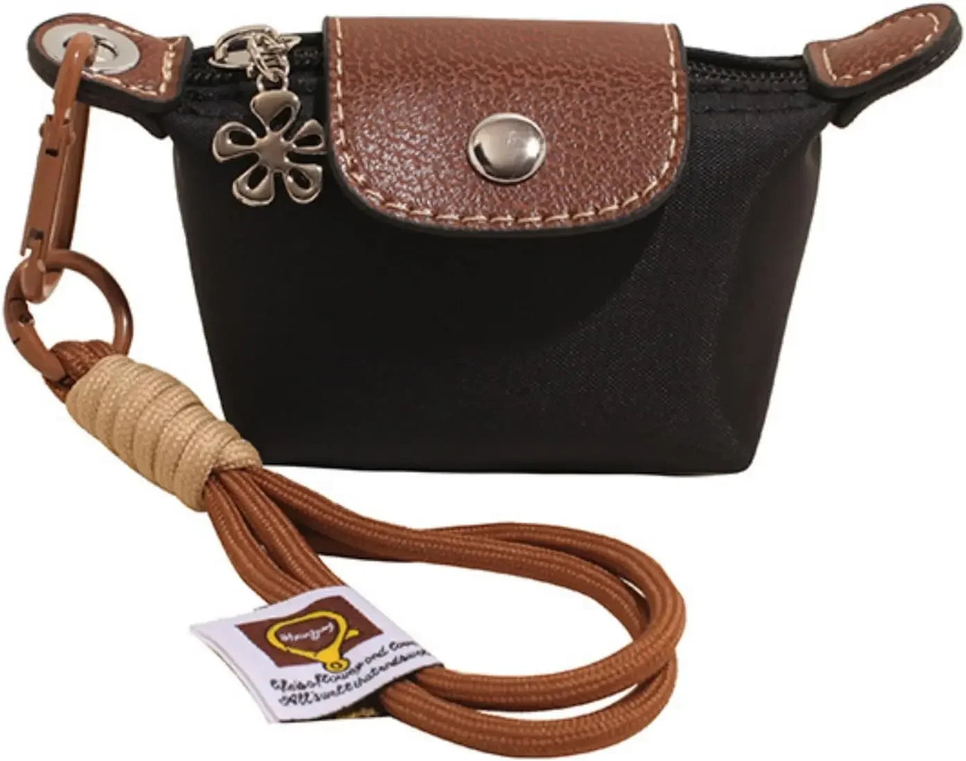 Monedero con pulsera de muñeca y llavero