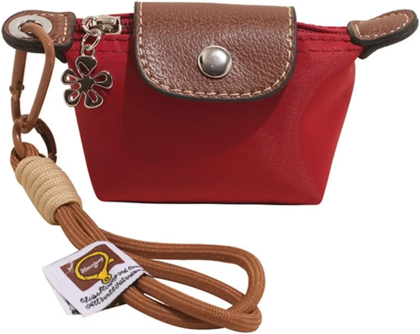 Monedero con pulsera de muñeca y llavero